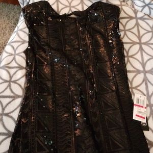 As U Wish Black sequin bodycon dress XS NWT